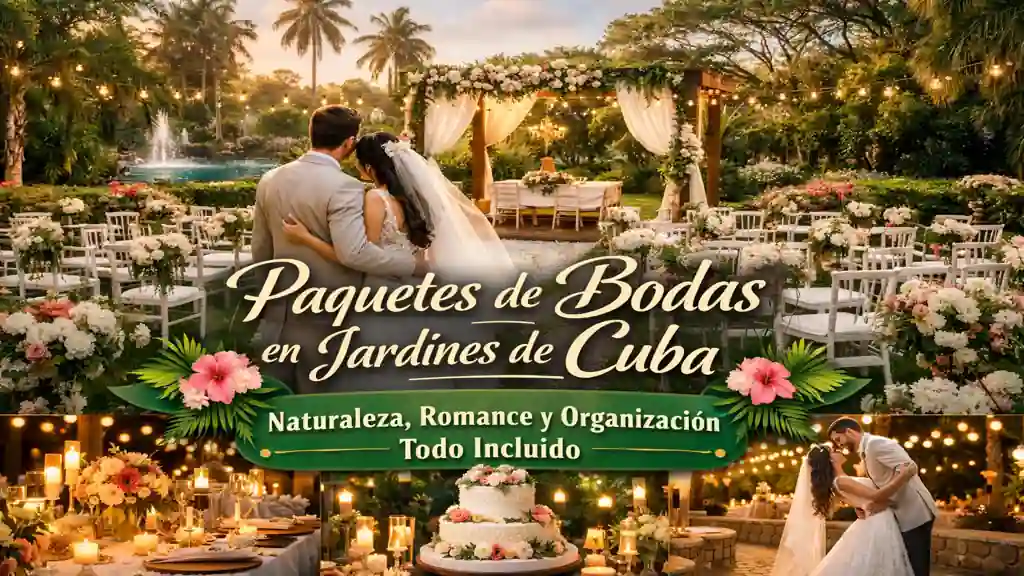 Paquetes de Bodas en Jardines de Cuba ➤ Naturaleza, Romance y Organización Todo Incluido