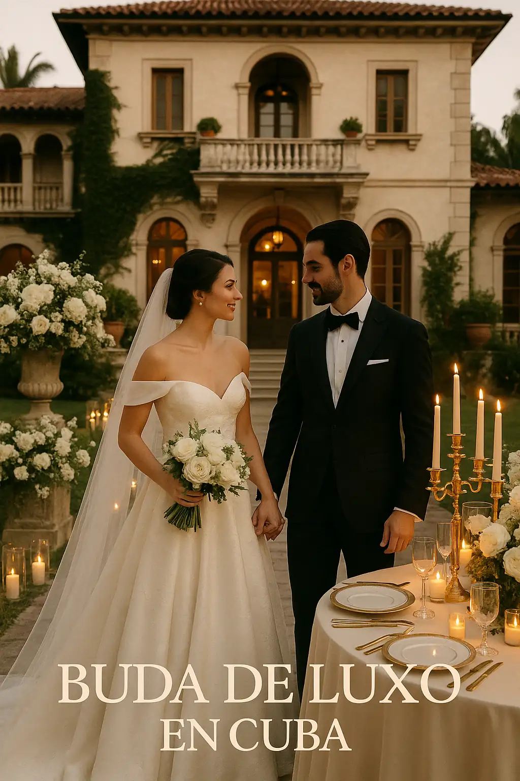 Boda de lujo en Cuba: Elegancia de un Auténtico estilo Italiano