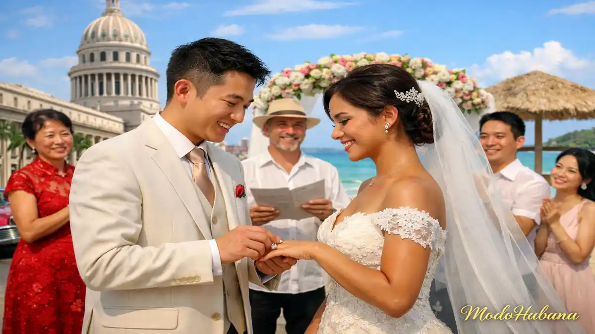 Cómo funciona el matrimonio entre cubanos y chinos en Cuba: documentos, visas y bodas reales