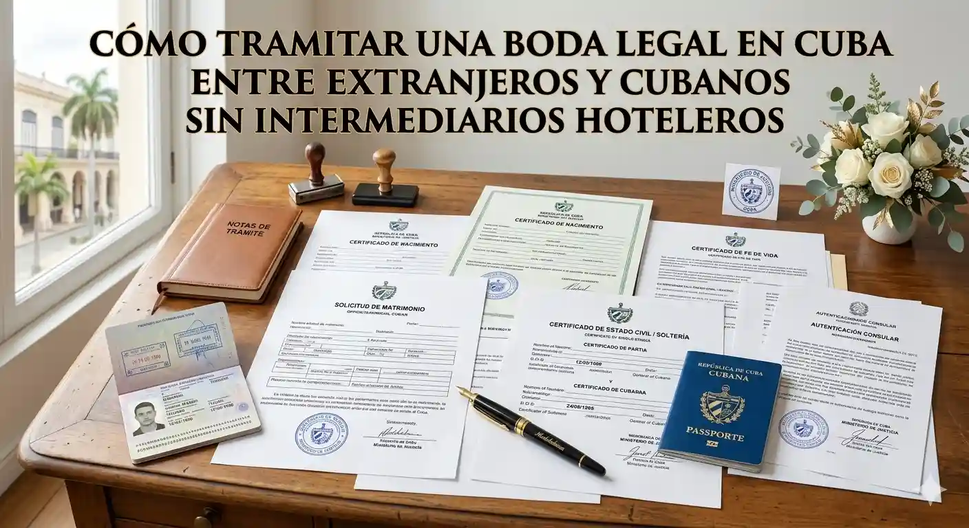 Cómo tramitar una boda legal en Cuba entre extranjeros y cubanos sin intermediarios hoteleros