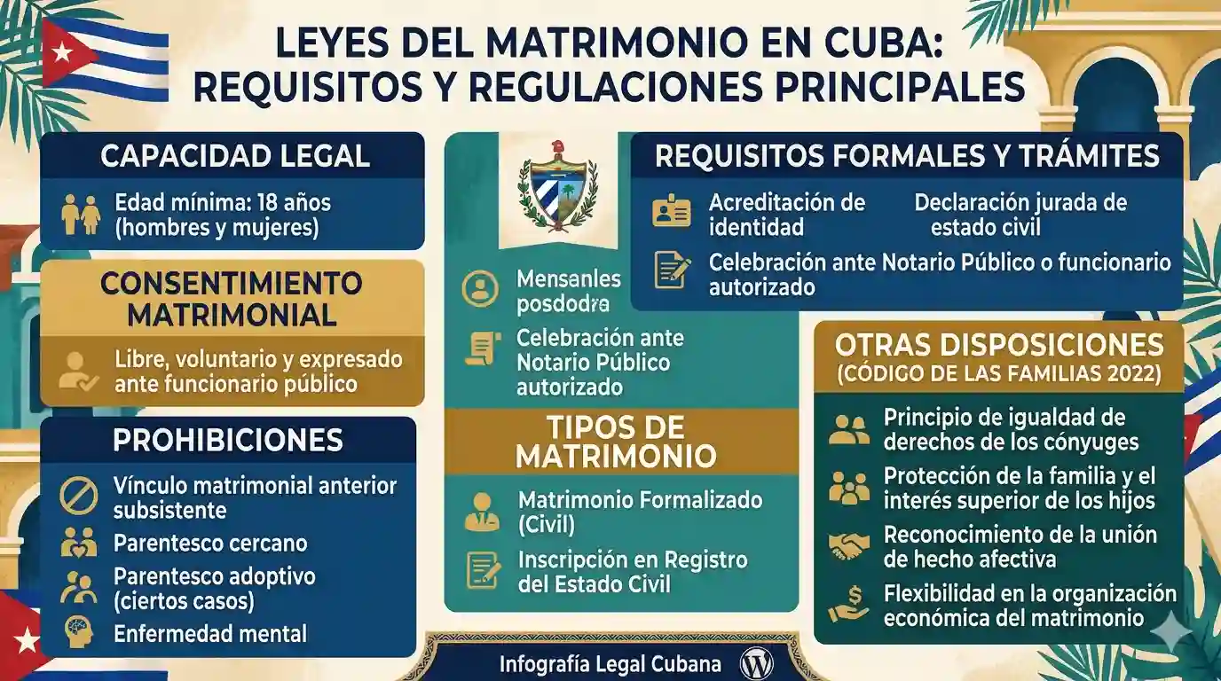 Leyes que regulan el Matrimonio en Cuba entre Cubanos y Extranjeros 2026