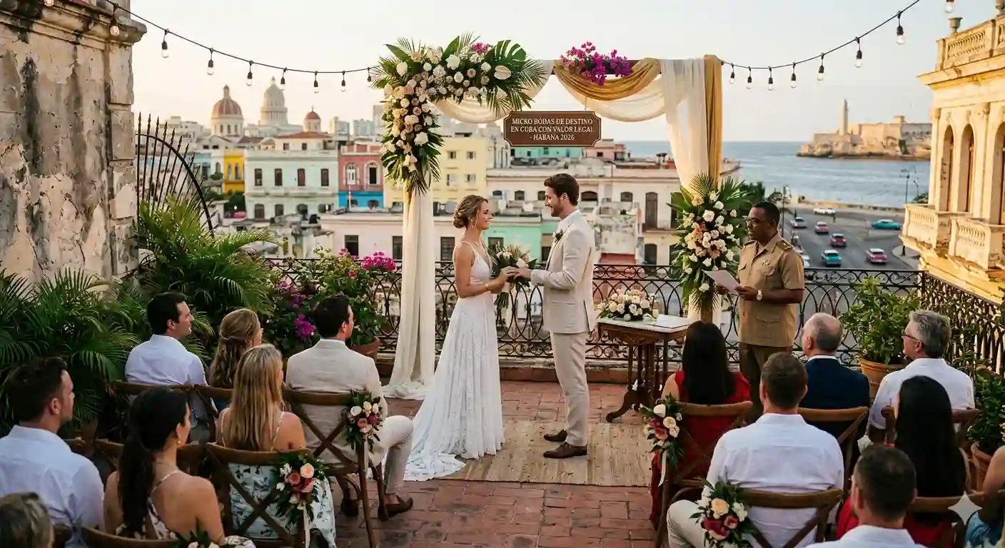 Micro Bodas de Destino en Cuba con Valor Legal: Guía de Lujo 2026